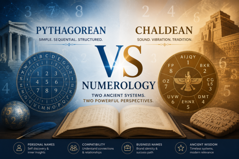 Pythagorean vs Chaldean Numerology Calculator: Key Differences Explained 1 Pythagorean vs Chaldean