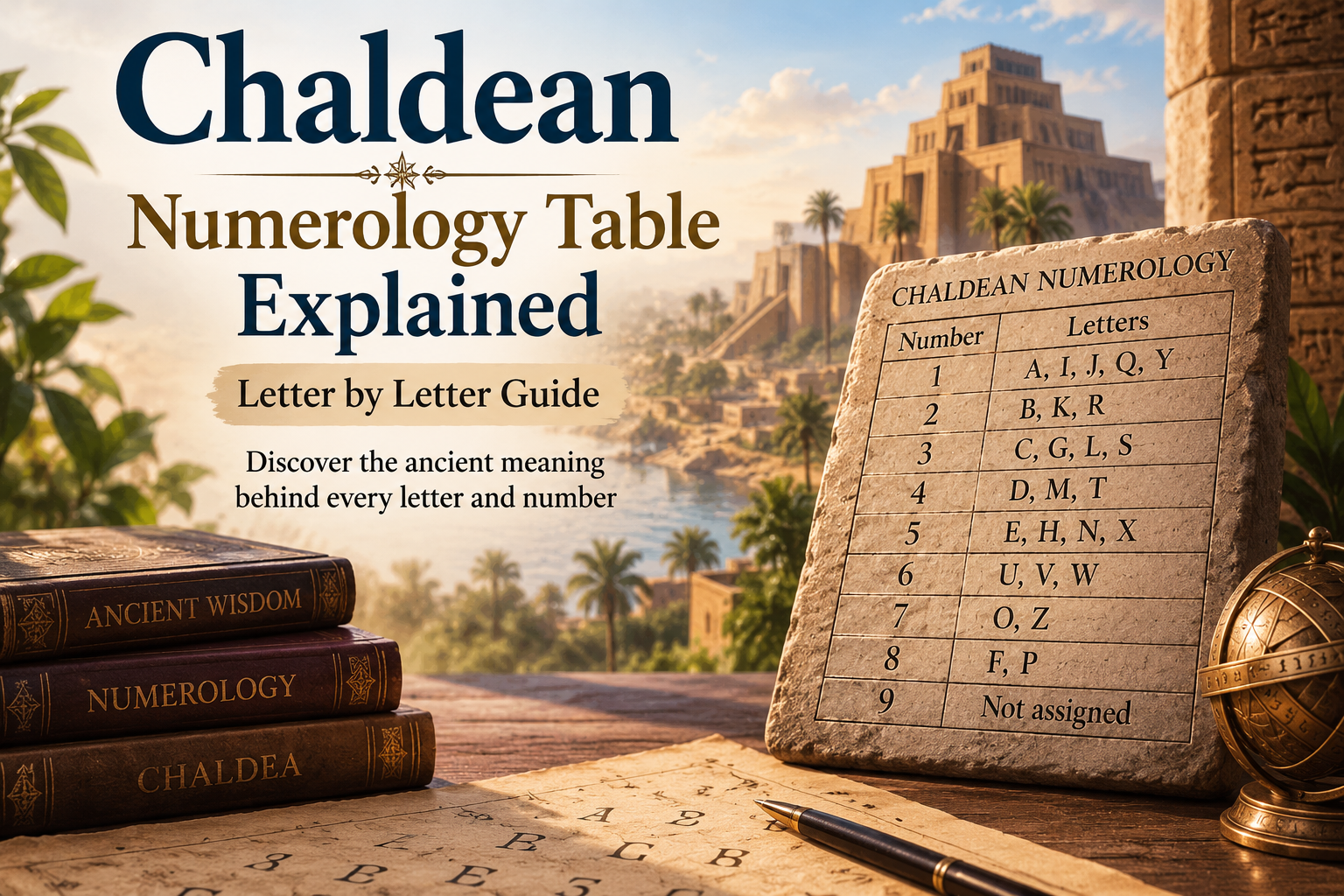 Chaldean Numerology Table Explained
