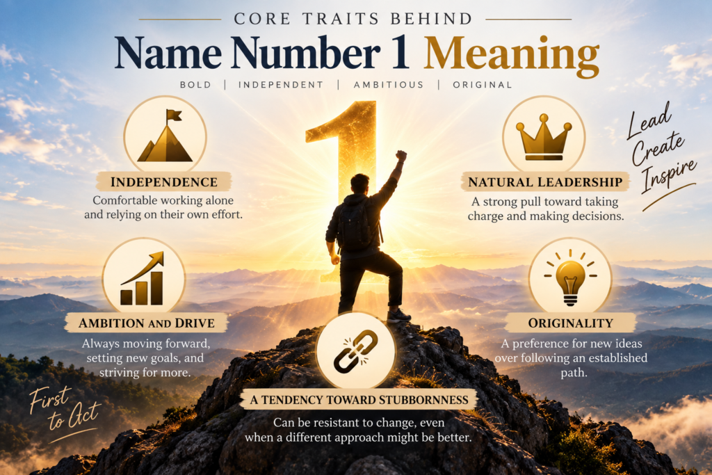 Core Traits Behind Name Number 1 Meaning