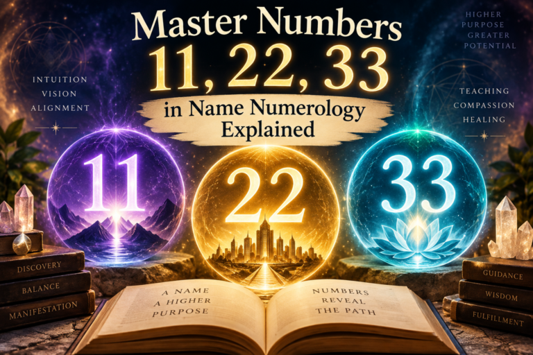Master Numbers 11, 22, 33 in Name Numerology Explained