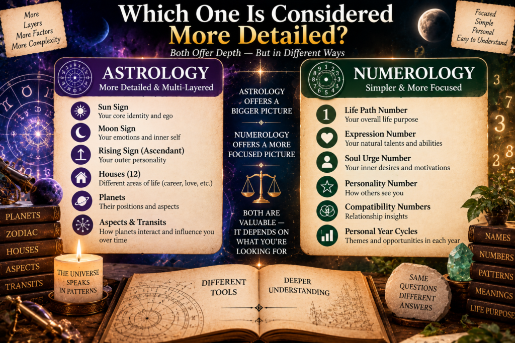 Numerology vs Astrology: What's the Real Difference? 3 Which One Is Considered More Detailed